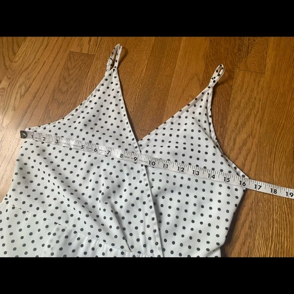Sold 🎈Polka dot ruffle maxi slip dress size M - Picture 8 of 12
